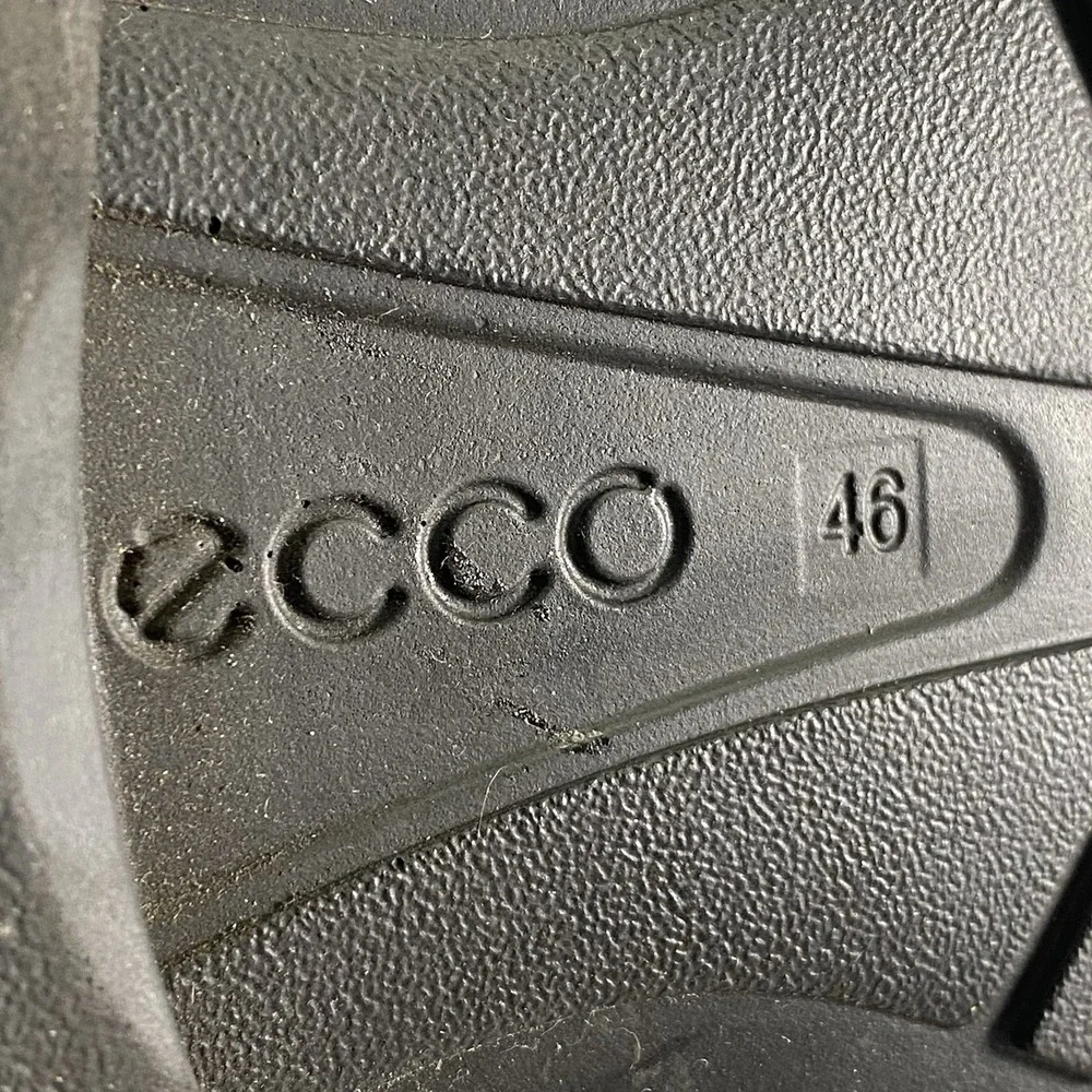 Ecco Chukka Boots Mens 12 Black Leather GTX Waterproof  display picture 3